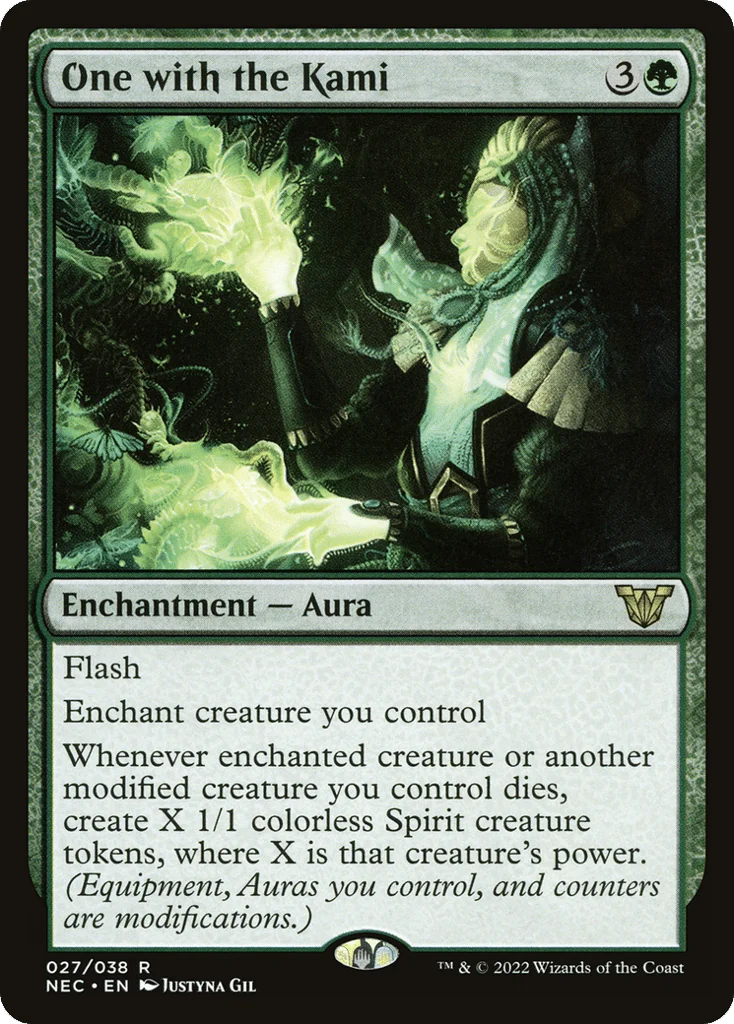 One with the Kami · Neon Dynasty Commander