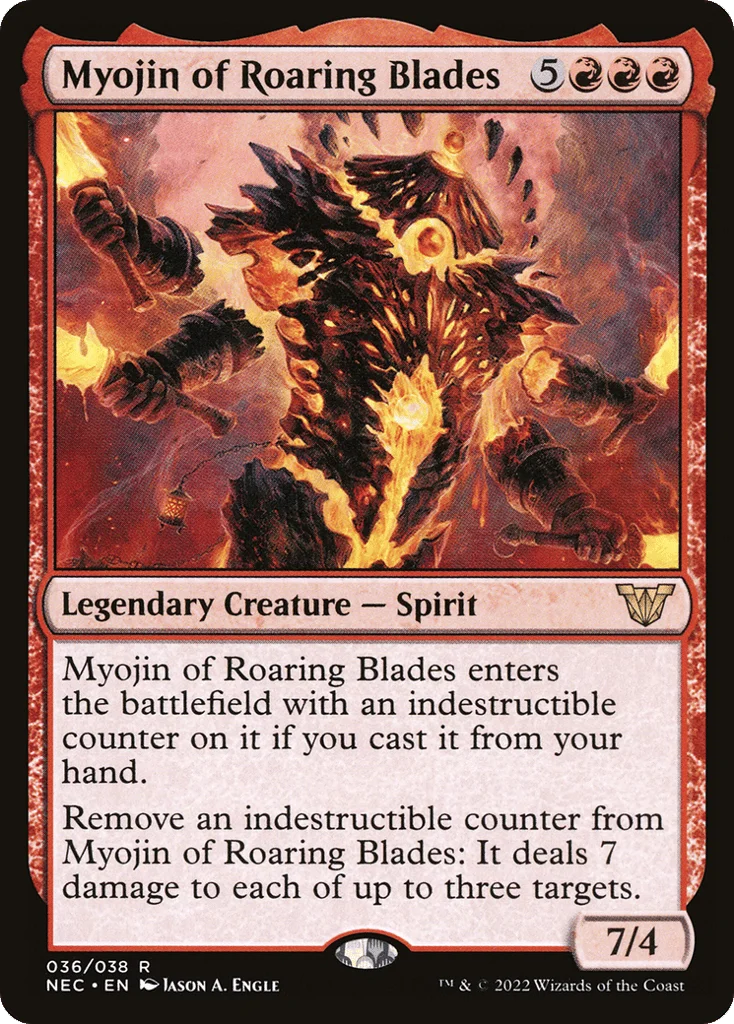 Myojin of Roaring Blades · Neon Dynasty Commander