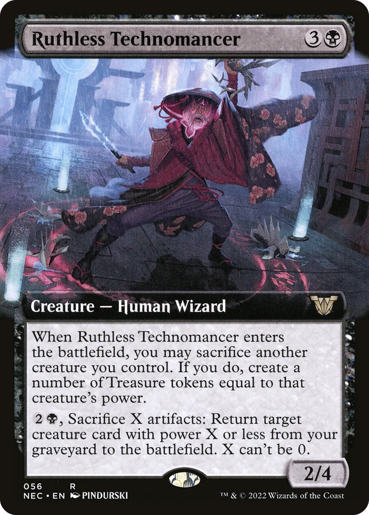 Ruthless Technomancer · Neon Dynasty Commander