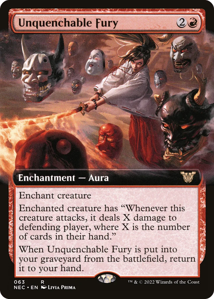 Unquenchable Fury · Neon Dynasty Commander