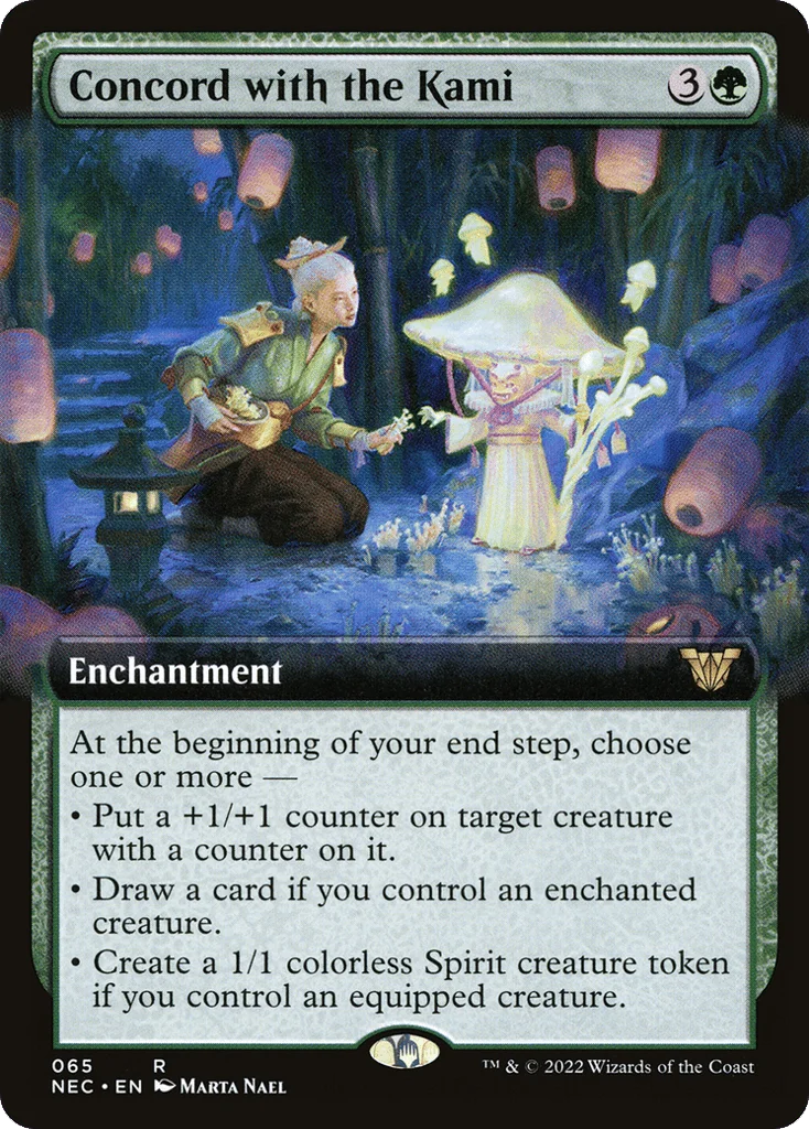 Concord with the Kami · Neon Dynasty Commander