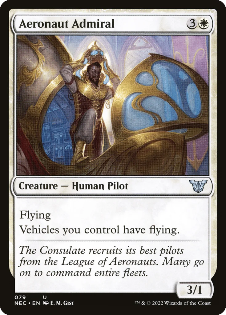 Aeronaut Admiral · Neon Dynasty Commander