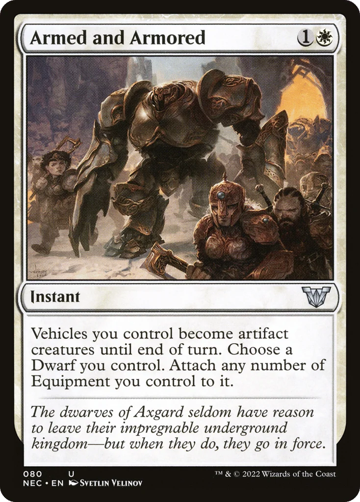 Armed and Armored · Neon Dynasty Commander