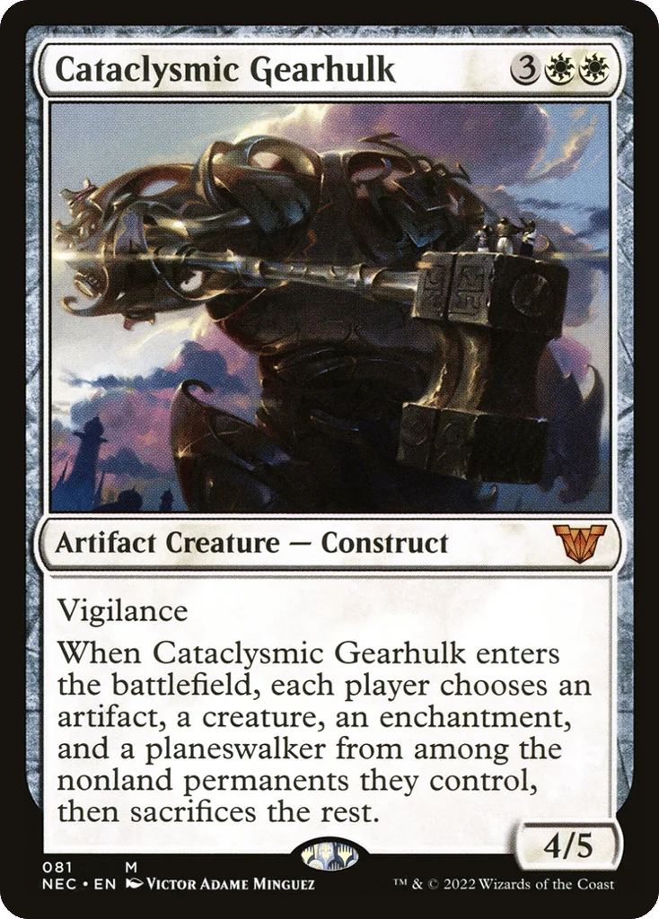 Cataclysmic Gearhulk · Neon Dynasty Commander