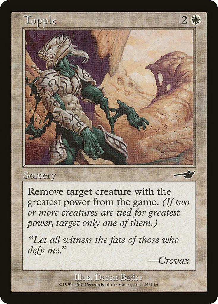 Topple · Nemesis