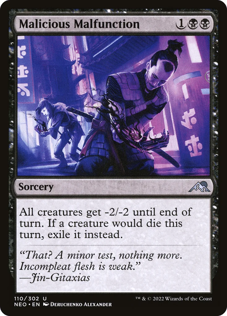 Malicious Malfunction · Kamigawa: Neon Dynasty