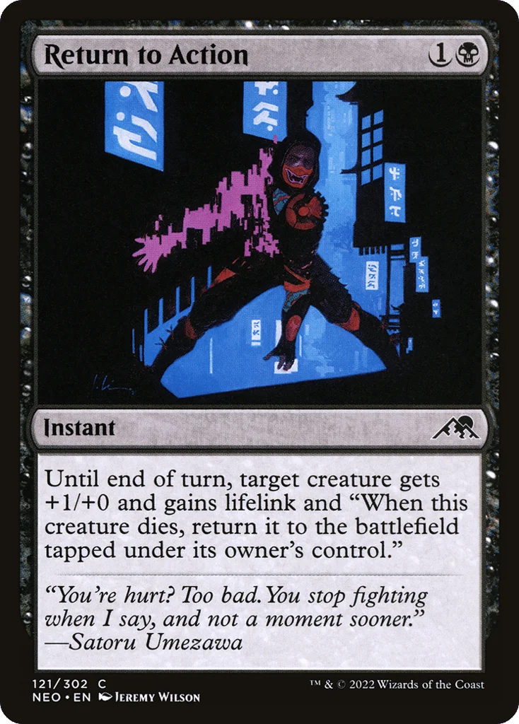 Return to Action · Kamigawa: Neon Dynasty