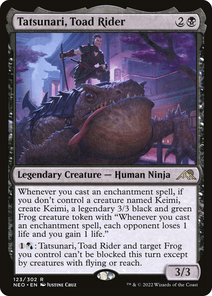 Tatsunari, Toad Rider · Kamigawa: Neon Dynasty