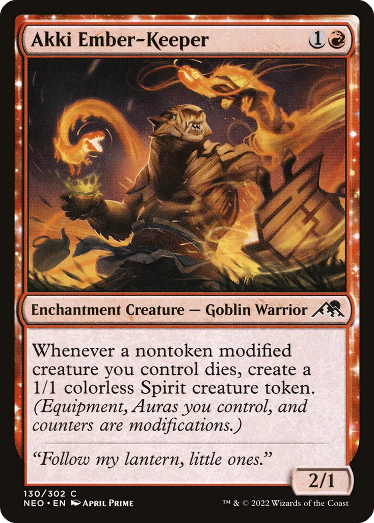Akki Ember-Keeper · Kamigawa: Neon Dynasty