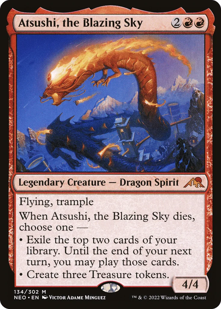 Atsushi, the Blazing Sky · Kamigawa: Neon Dynasty