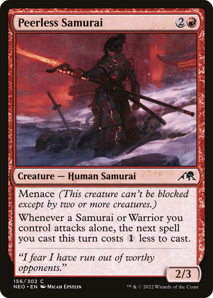 Peerless Samurai · Kamigawa: Neon Dynasty