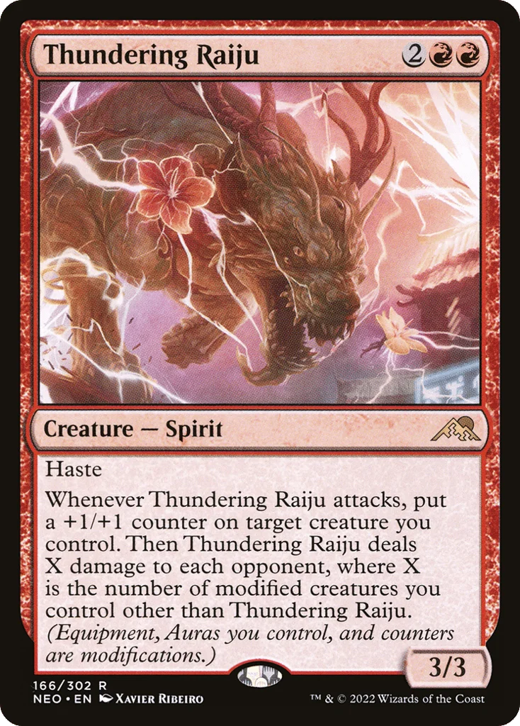 Thundering Raiju · Kamigawa: Neon Dynasty