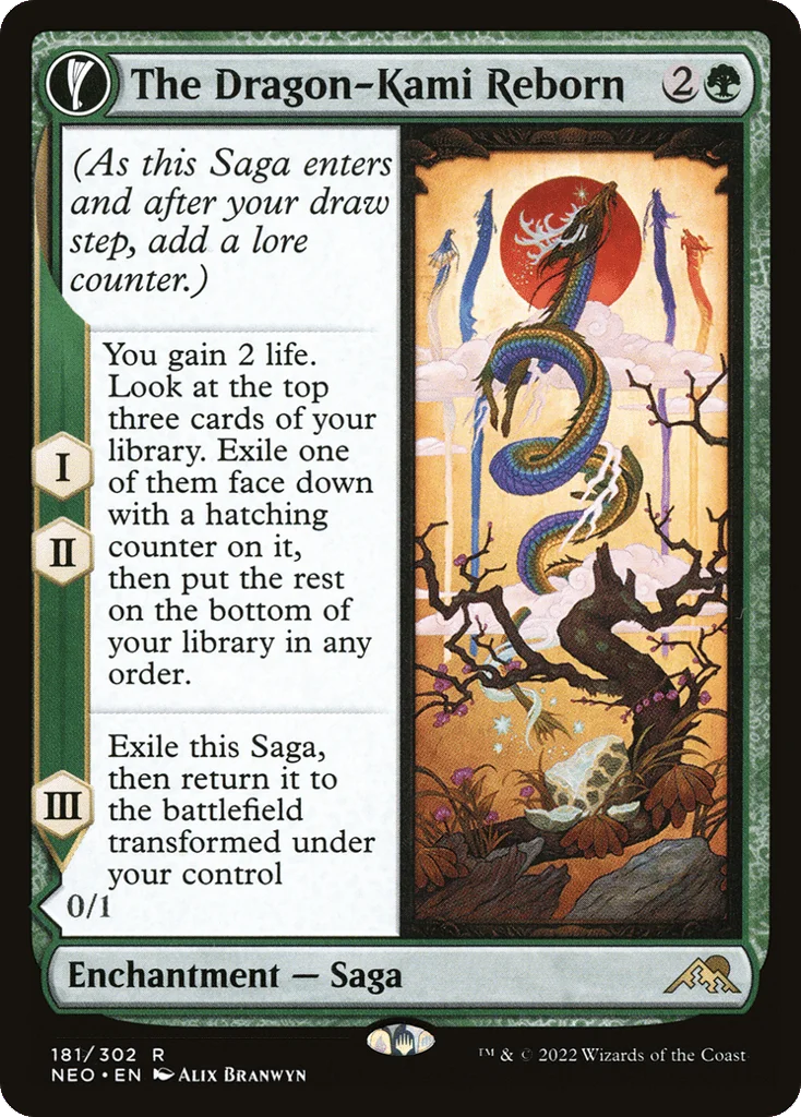 The Dragon-Kami Reborn // Dragon-Kami's Egg · Kamigawa: Neon Dynasty