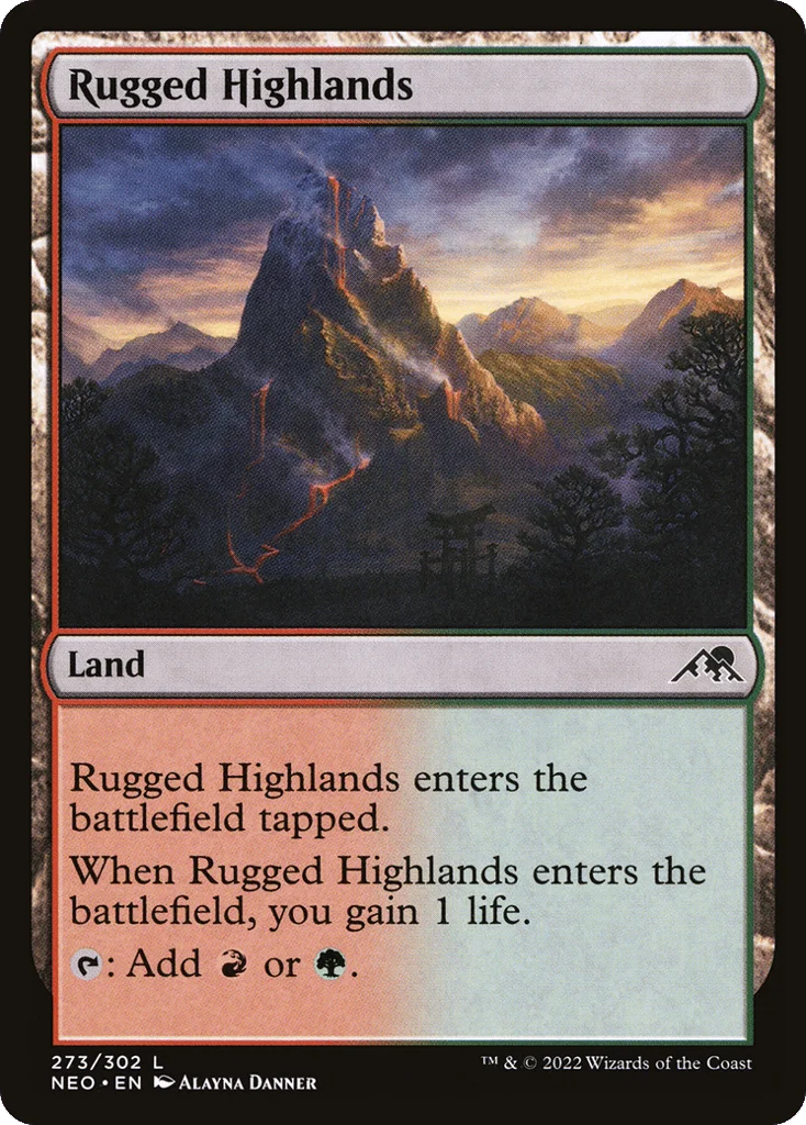 Rugged Highlands · Kamigawa: Neon Dynasty