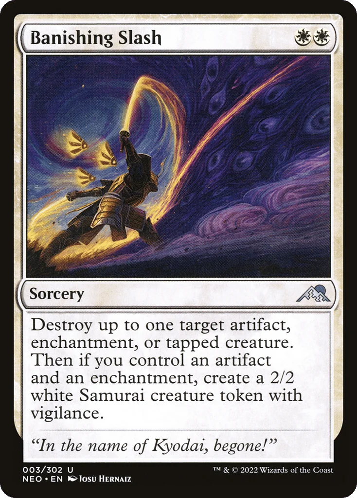 Banishing Slash · Kamigawa: Neon Dynasty