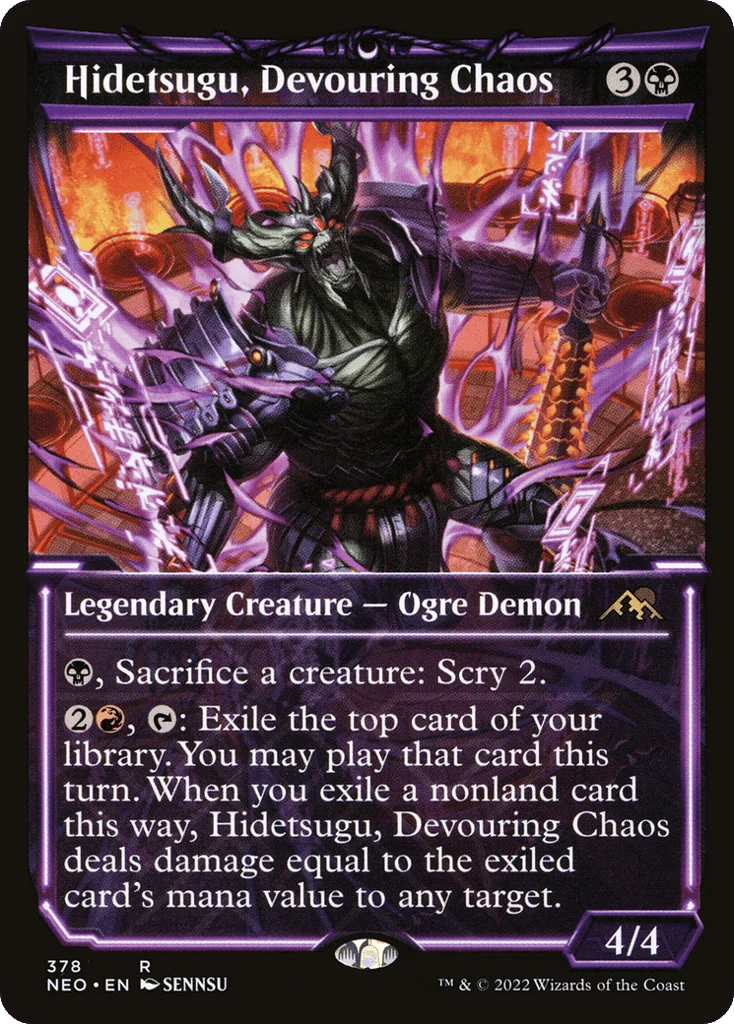 Hidetsugu, Devouring Chaos · Kamigawa: Neon Dynasty
