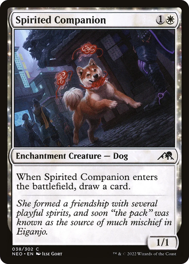 Spirited Companion · Kamigawa: Neon Dynasty