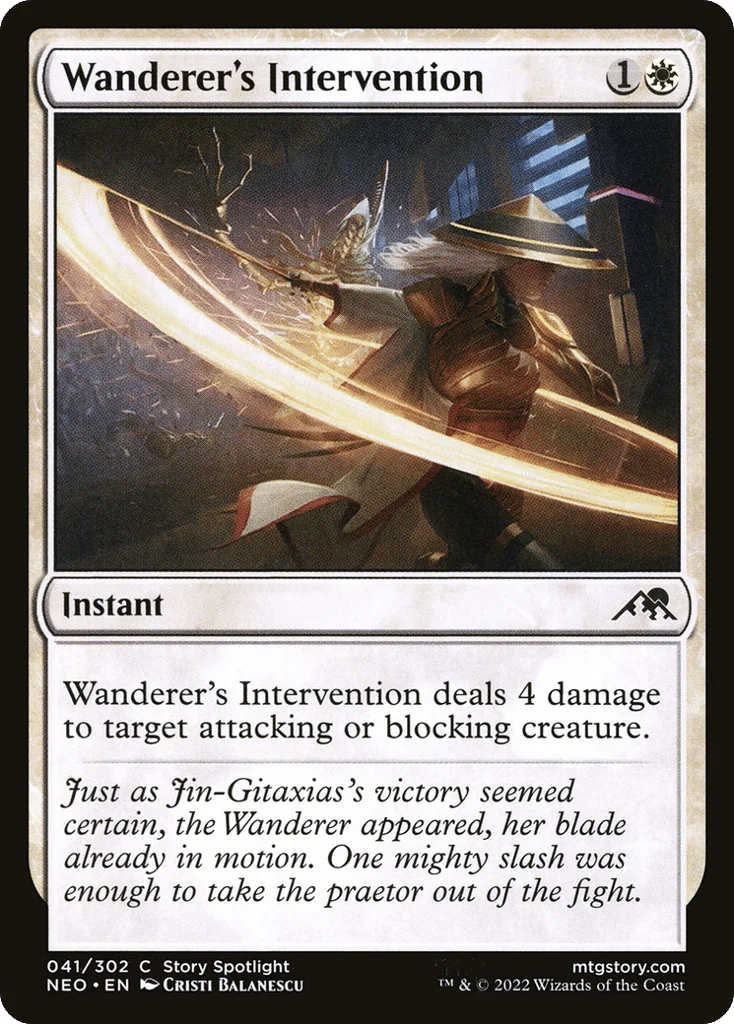 Wanderer's Intervention · Kamigawa: Neon Dynasty
