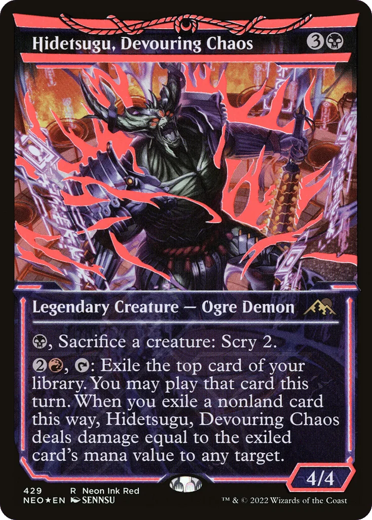 Hidetsugu, Devouring Chaos · Kamigawa: Neon Dynasty