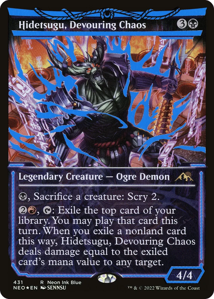 Hidetsugu, Devouring Chaos · Kamigawa: Neon Dynasty