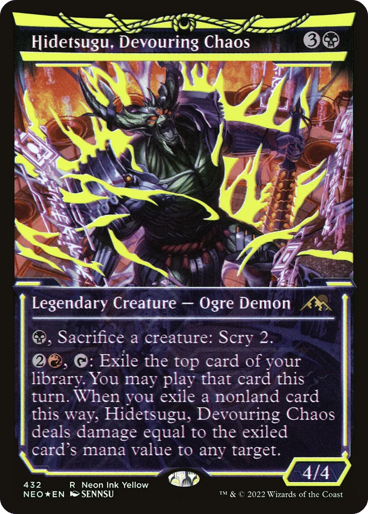 Hidetsugu, Devouring Chaos · Kamigawa: Neon Dynasty