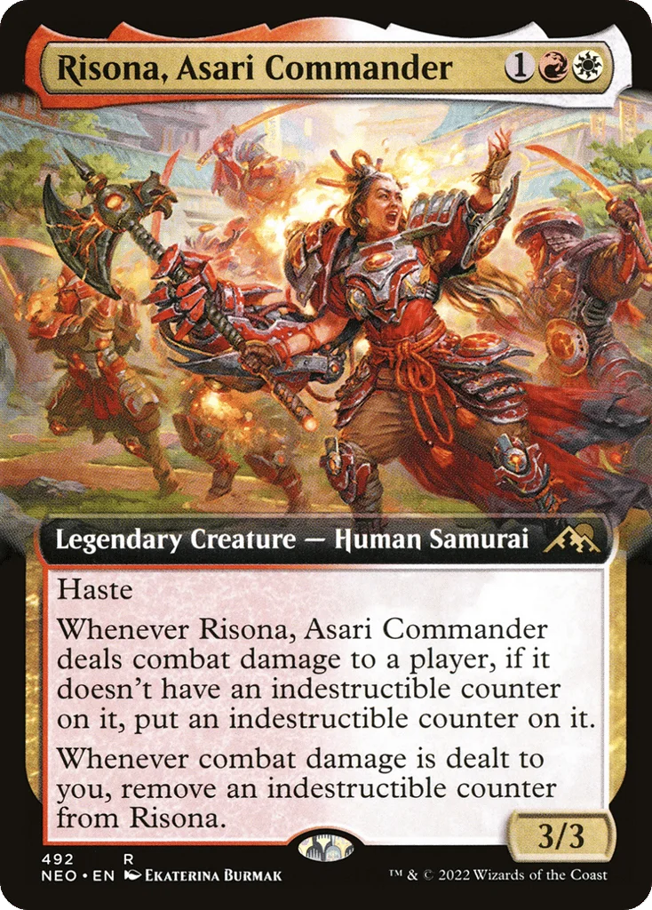 Risona, Asari Commander · Kamigawa: Neon Dynasty