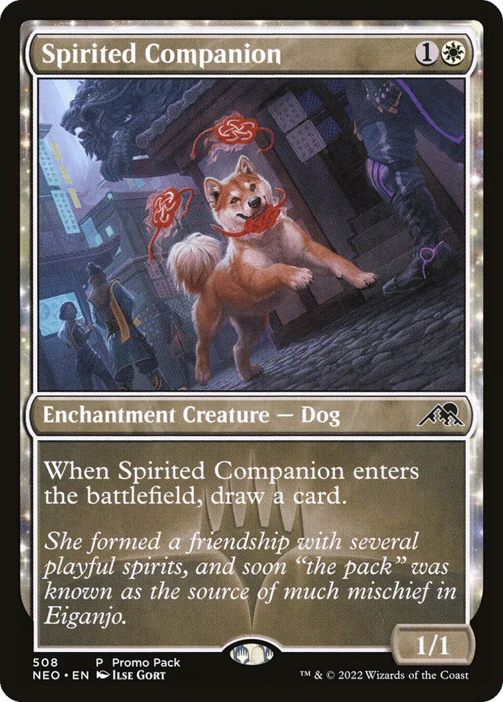 Spirited Companion · Kamigawa: Neon Dynasty