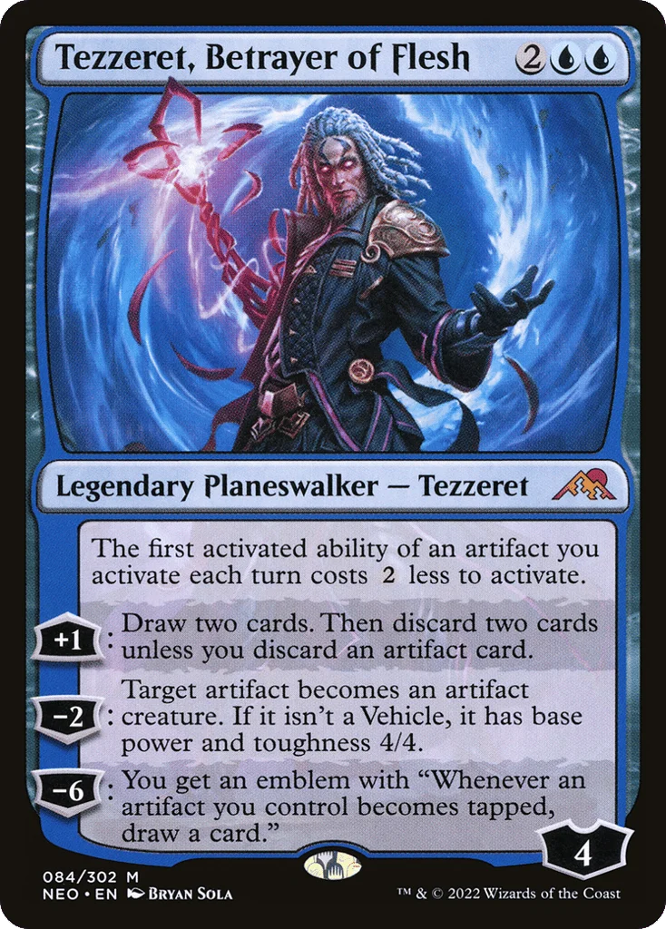 Tezzeret, Betrayer of Flesh · Kamigawa: Neon Dynasty