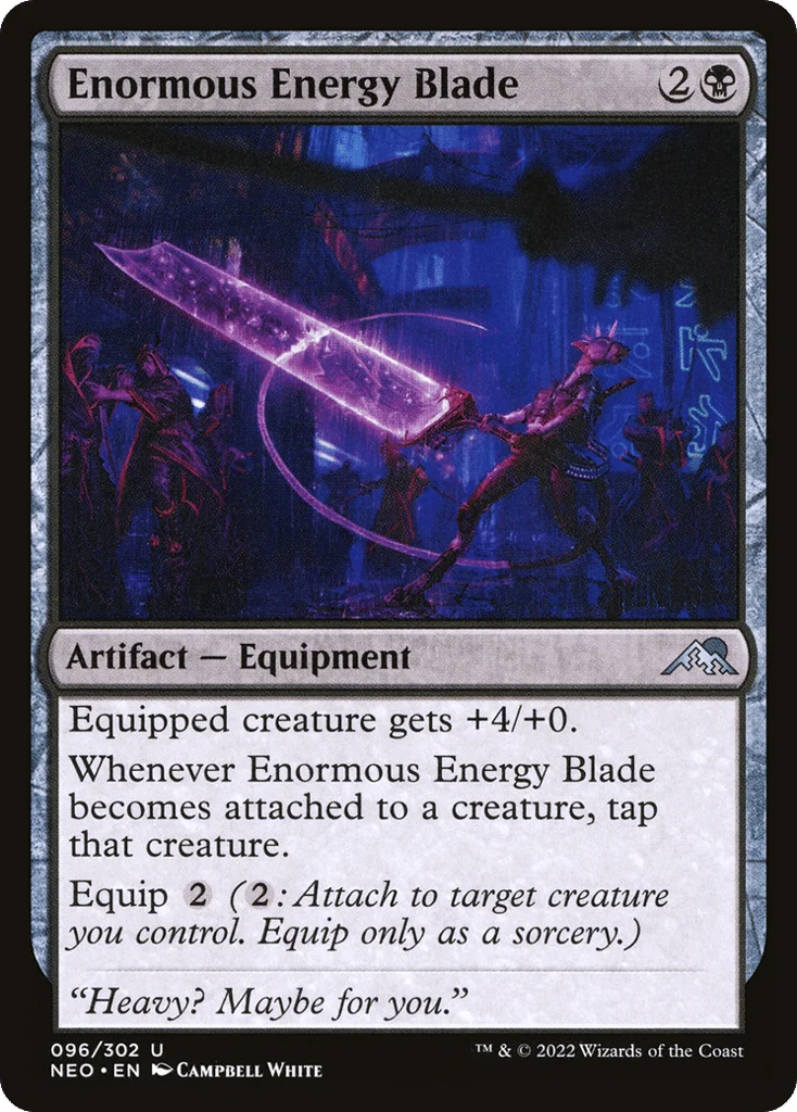 Enormous Energy Blade · Kamigawa: Neon Dynasty