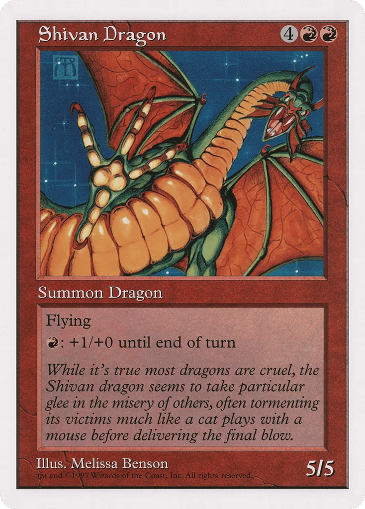 Shivan Dragon · Oversized 90's Promos