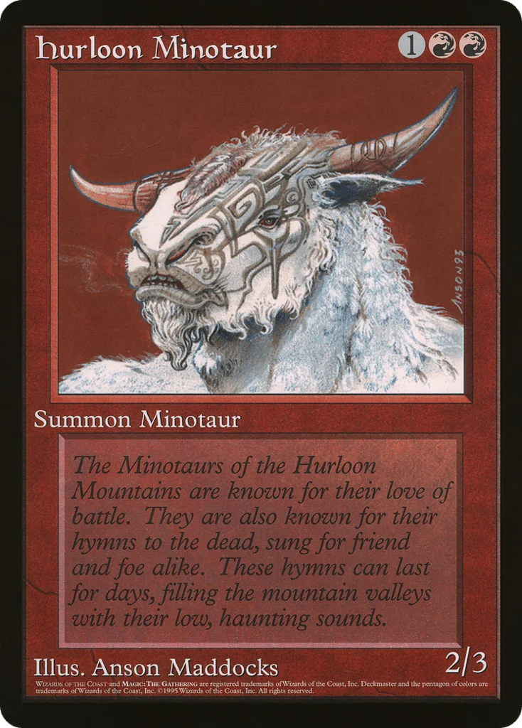 Hurloon Minotaur · Oversized 90's Promos