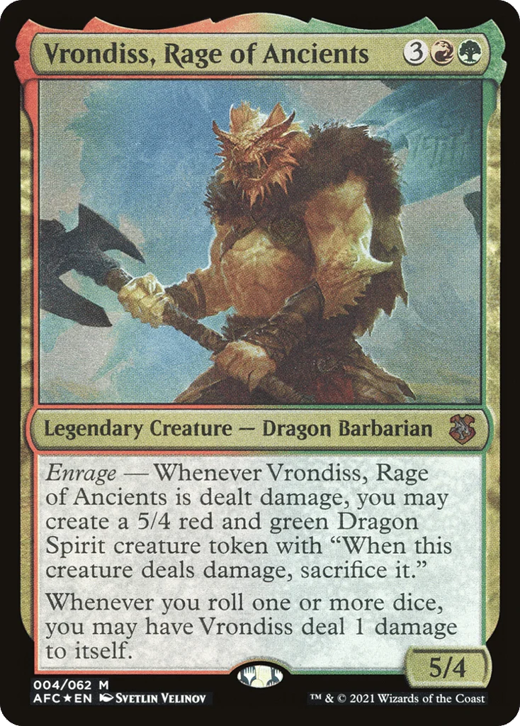 Vrondiss, Rage of Ancients · Forgotten Realms Commander Display Commanders