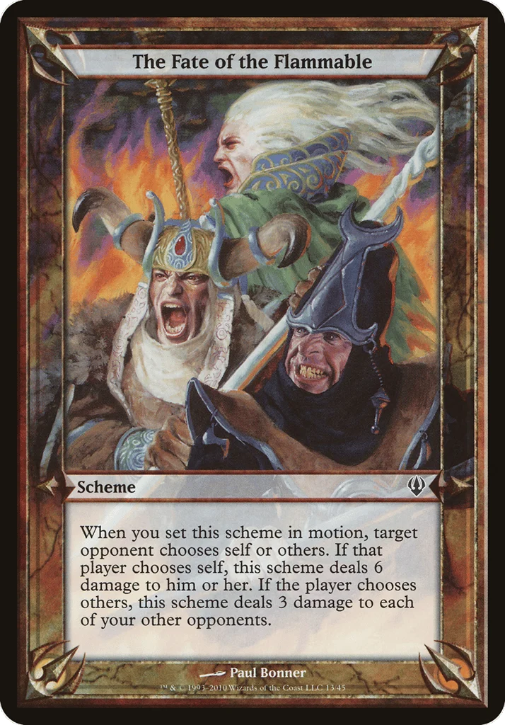 The Fate of the Flammable · Archenemy Schemes