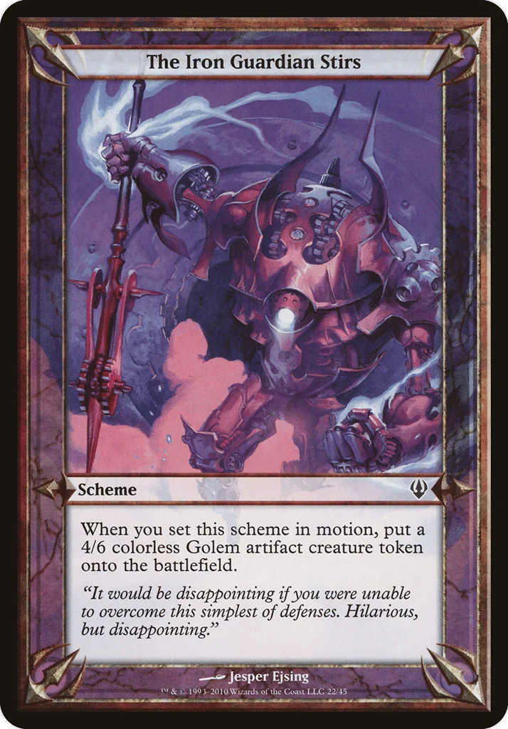 The Iron Guardian Stirs · Archenemy Schemes