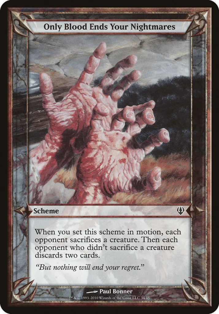 Only Blood Ends Your Nightmares · Archenemy Schemes