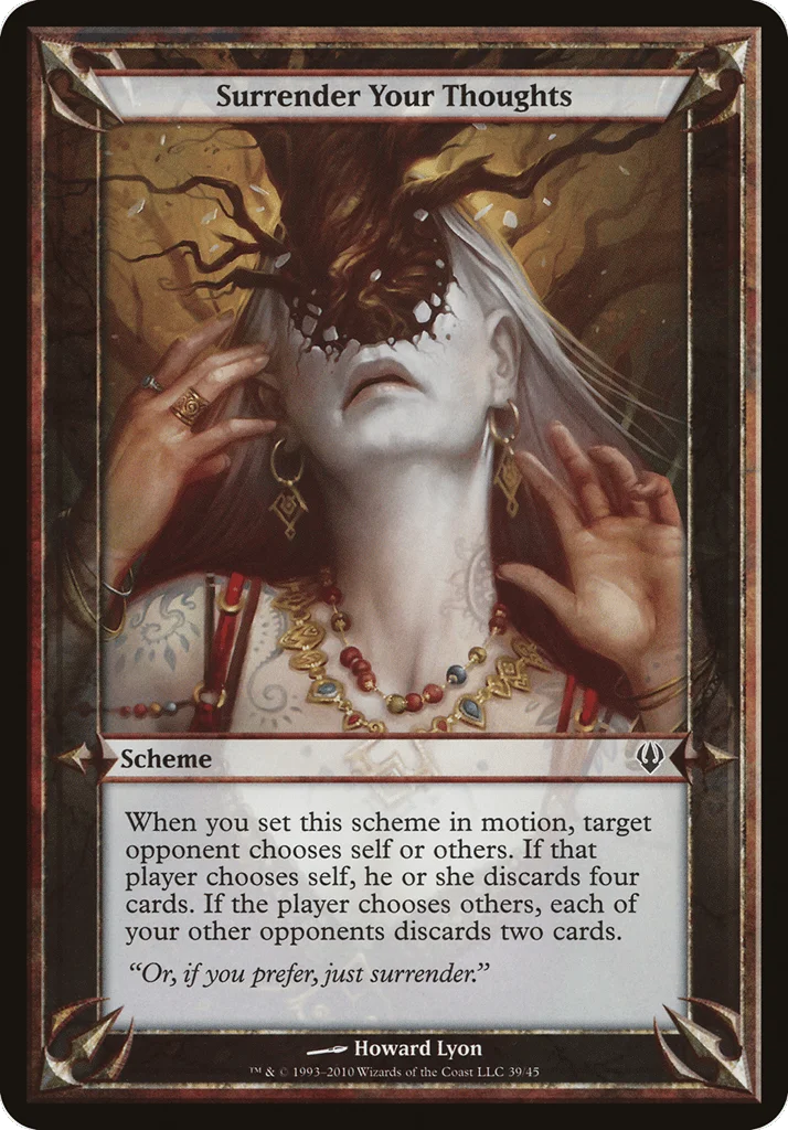 Surrender Your Thoughts · Archenemy Schemes