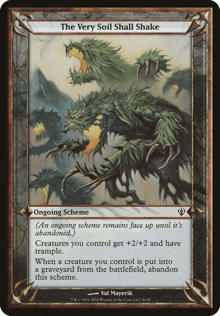 The Very Soil Shall Shake · Archenemy Schemes