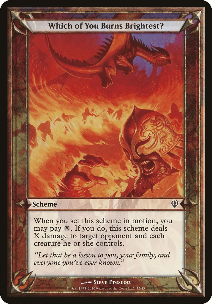 Which of You Burns Brightest? · Archenemy Schemes