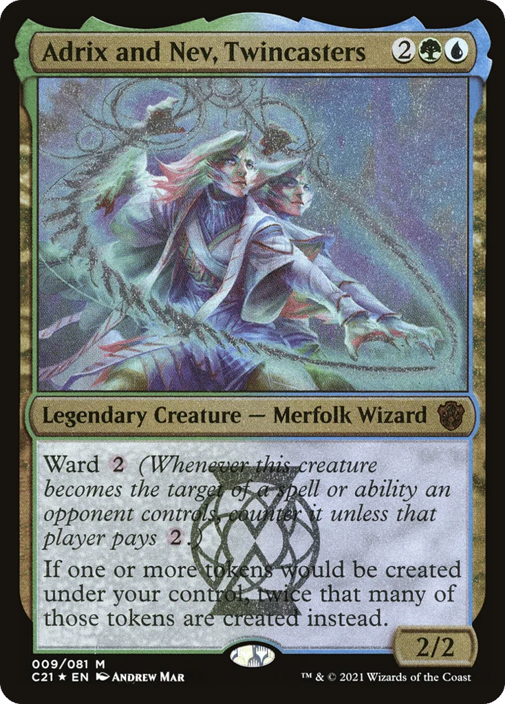 Adrix and Nev, Twincasters · Commander 2021 Display Commanders