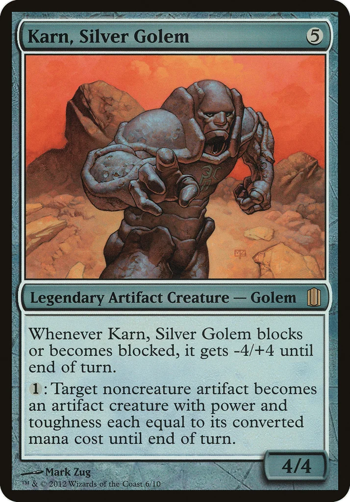 Karn, Silver Golem · Commander's Arsenal Oversized