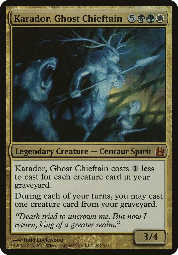 Karador, Ghost Chieftain · Commander 2011 Oversized