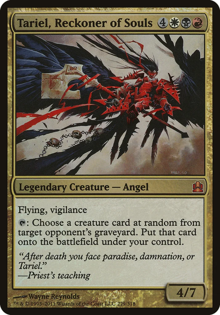 Tariel, Reckoner of Souls · Commander 2011 Oversized