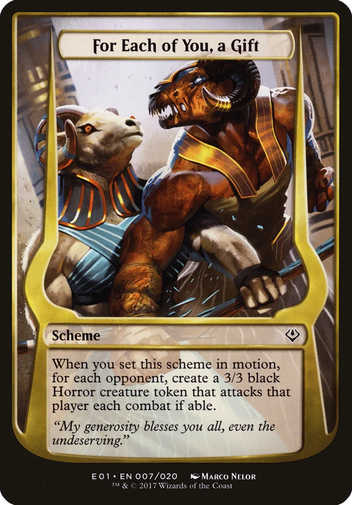 For Each of You, a Gift · Archenemy: Nicol Bolas Schemes