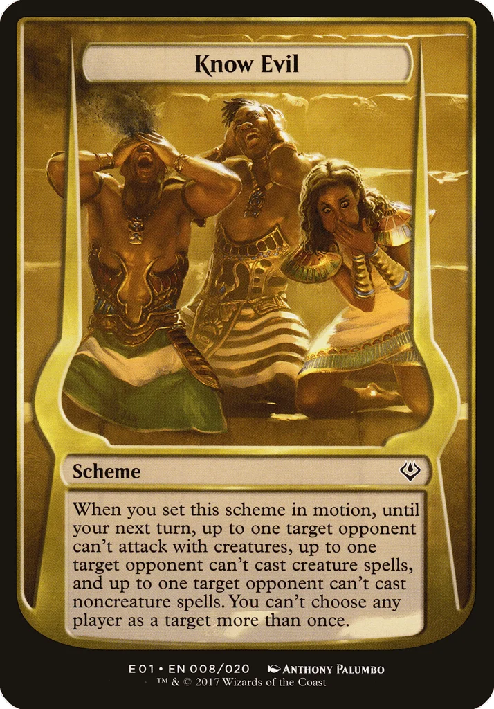 Know Evil · Archenemy: Nicol Bolas Schemes