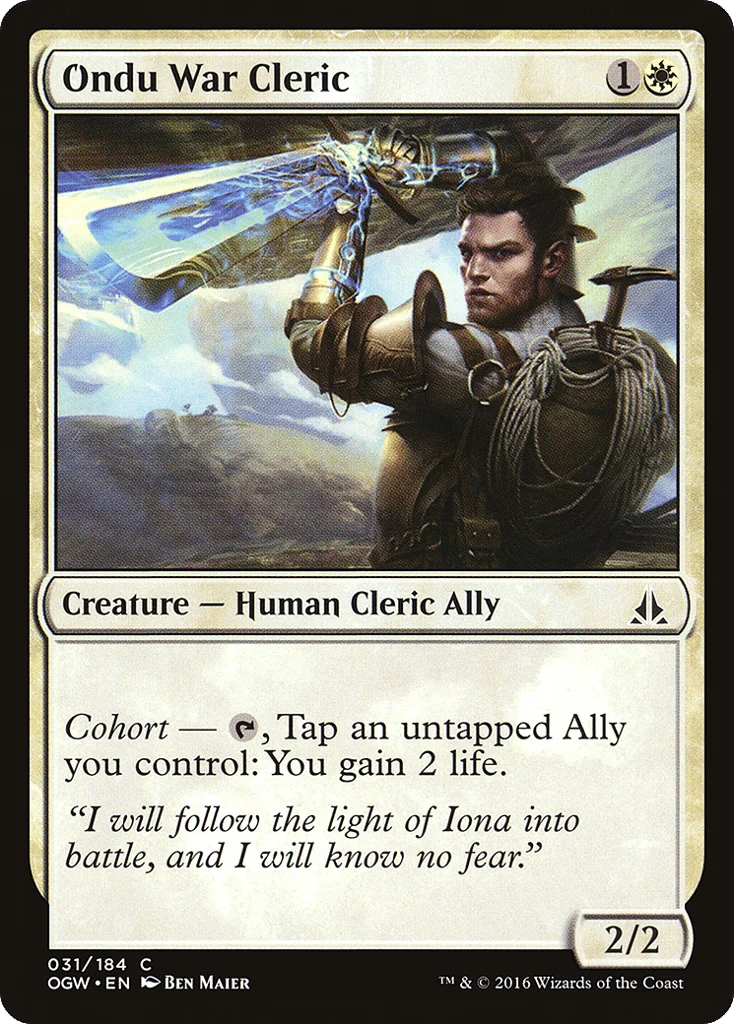 Ondu War Cleric · Oath of the Gatewatch