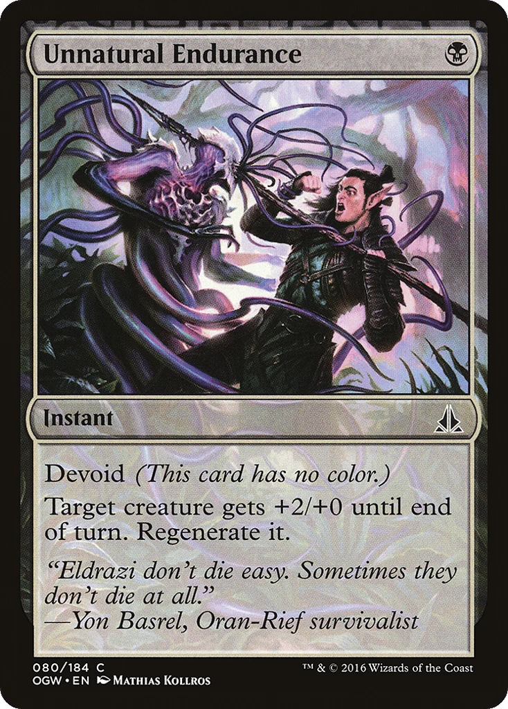 Unnatural Endurance · Oath of the Gatewatch