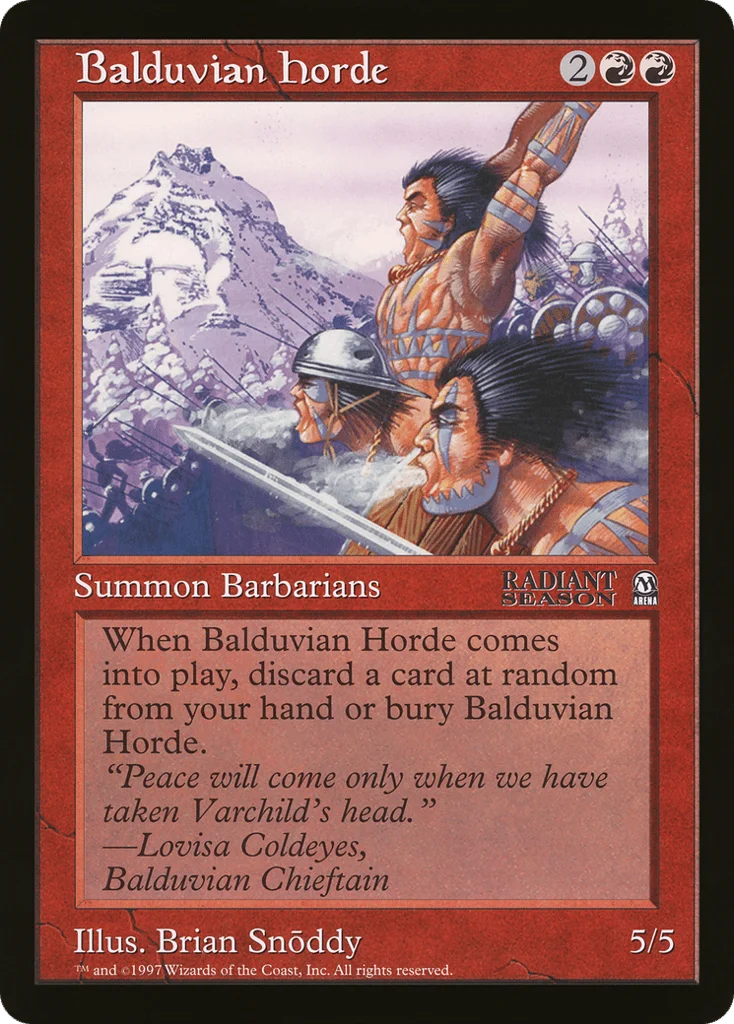 Balduvian Horde · Oversized League Prizes