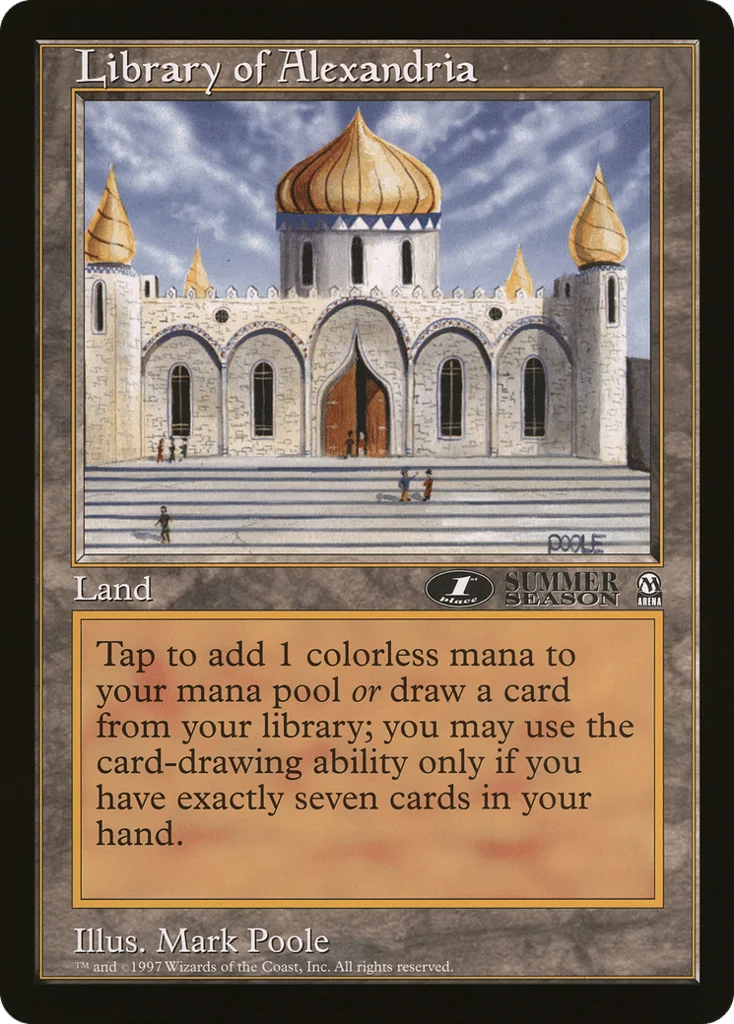 Library of Alexandria · Oversized League Prizes