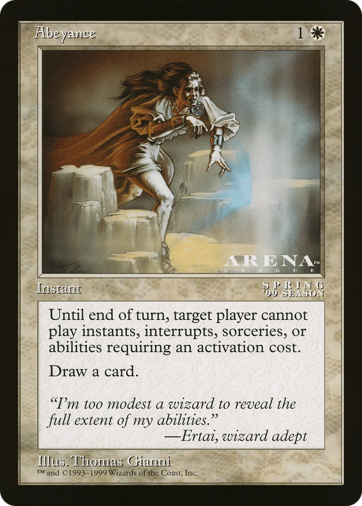 Abeyance · Oversized League Prizes