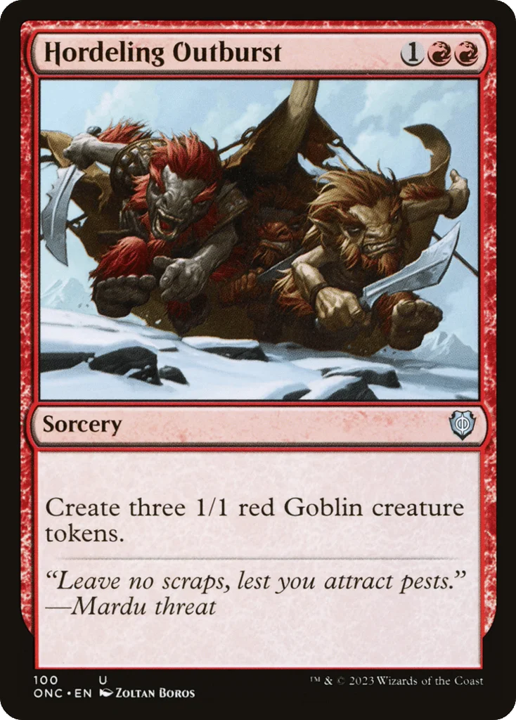 Hordeling Outburst · Phyrexia: All Will Be One Commander